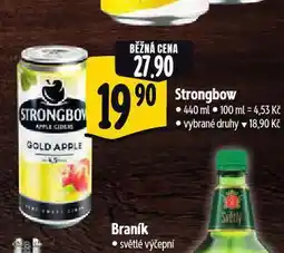 Albert Strongbow cider nabídka