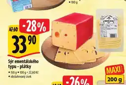 Albert Sýr ementálského typu nabídka