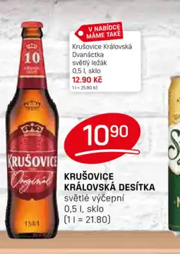 Flop KRUŠOVICE KRÁLOVSKÁ DESÍTKA 0.5L nabídka