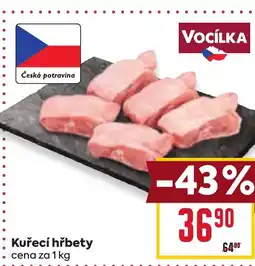 Billa Kuřecí hřbety nabídka