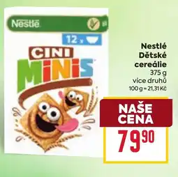 Billa Nestlé Dětské cereálie nabídka