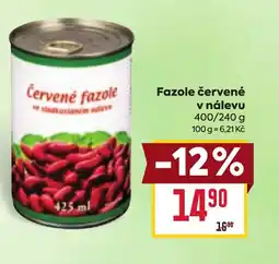 Billa Fazole červené v nalevu nabídka