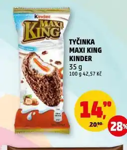 Penny Market Tyčinka maxi king kinder nabídka