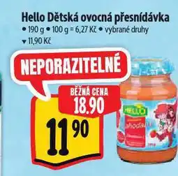 Albert Hello dětská ovocná přesnídávka nabídka