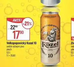 Globus Pivo velkopopovický kozel 10 nabídka