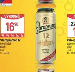 Globus Pivo staropramen 12 nabídka