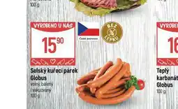 Globus Selský kuřecí párek nabídka