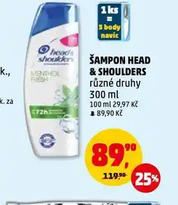 Penny Market Head & shoulders šampon na vlasy nabídka
