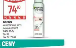 Globus Garnier antiperspirant nabídka