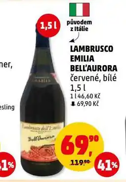 Penny Market Lambrusco emilia bell'aurora nabídka