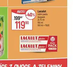 Globus Lacalut aktiv zubní pasta nabídka
