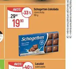Globus Schogetten čokoláda nabídka