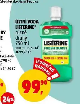 Penny Market Listerine ústní voda nabídka