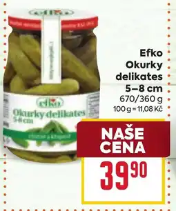 Billa Efko Okurky delikates 5-8 cm nabídka