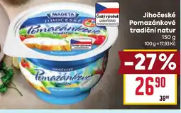 Billa Jihočeské Pomazánkové tradiční natur nabídka