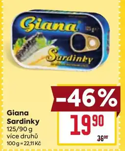 Billa Giana Sardinky nabídka