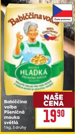 Billa Babiččina volba Pšeničná mouka světlá nabídka