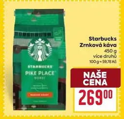Billa Starbucks Zrnková káva nabídka