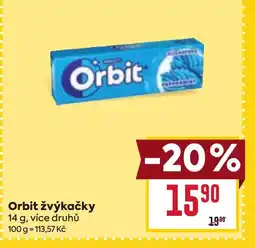 Billa Orbit žvýkačky nabídka