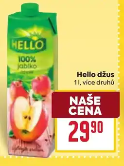Billa Hello džus nabídka