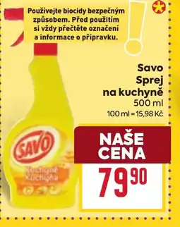 Billa Savo Sprej na kuchyně nabídka