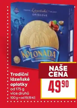 Billa Tradiční lázeňské oplatky nabídka