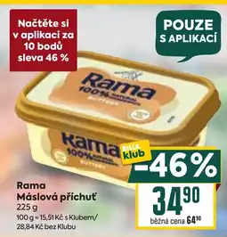 Billa Rama Máslová příchuť nabídka