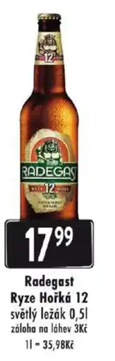 Qanto Radegast Ryze Hořká 12 0.5L nabídka