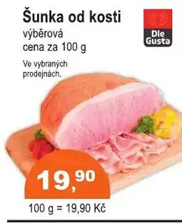 COOP DISKONT Šunka od kosti nabídka