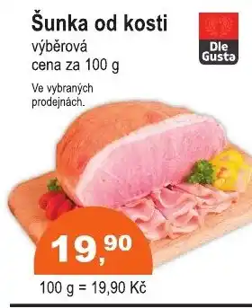 COOP DISKONT Šunka od kosti nabídka