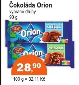 COOP DISKONT Čokoláda Orion nabídka