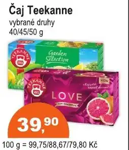 COOP DISKONT Čaj Teekanne nabídka