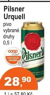 COOP DISKONT Pilsner Urquell nabídka