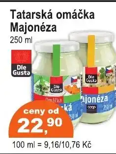 COOP DISKONT Tatarská omáčka Majonéza nabídka
