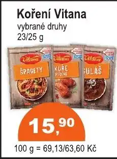 COOP DISKONT Koření Vitana nabídka