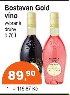COOP DISKONT Bostavan Gold víno nabídka