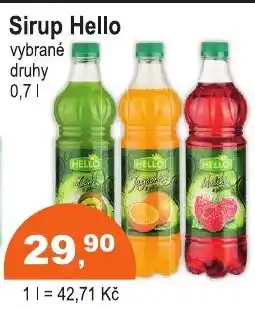 COOP DISKONT Sirup Hello nabídka