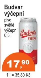 COOP DISKONT Budvar výčepní nabídka