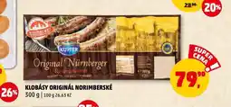 Penny Market Klobásy originál norimberské nabídka