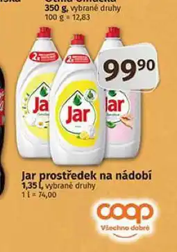 Coop Jar prostředek na nádobí nabídka