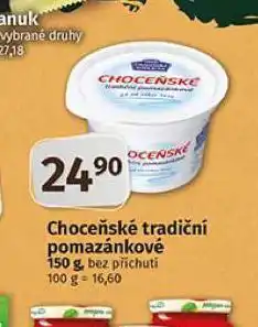 Coop Choceňské tradiční pomazánkové nabídka