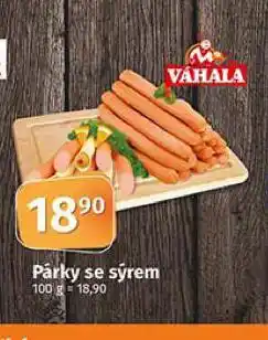 Coop Párky se sýrem nabídka