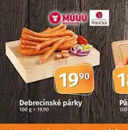Coop Debrecínské párky nabídka