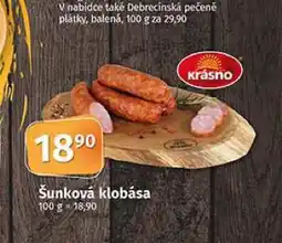 Coop Šunková klobása nabídka