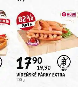 Terno Vídeňské párky extra nabídka