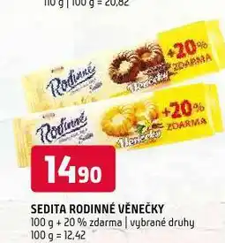 Terno Sedita rodinné věnečky nabídka