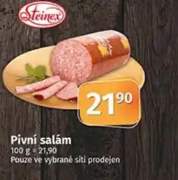 COOP TIP Pivní salám nabídka