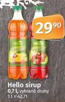 COOP TIP Hello sirup 0.7 L nabídka