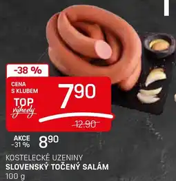 Flop KOSTELECKÉ UZENINY SLOVENSKÝ TOČENÝ SALÁM nabídka