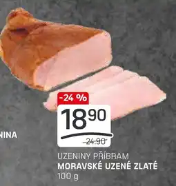 Flop UZENINY PŘÍBRAM MORAVSKÉ UZENÉ ZLATÉ nabídka